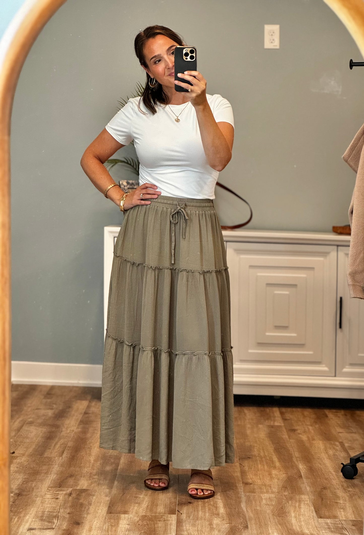 Madison Tiered Maxi Skirt
