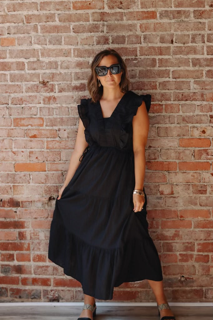 Bella Sleeveless Tiered Maxi Dress Parker Blue Bella Sleeveless Tiered Maxi Dress Parker Blue