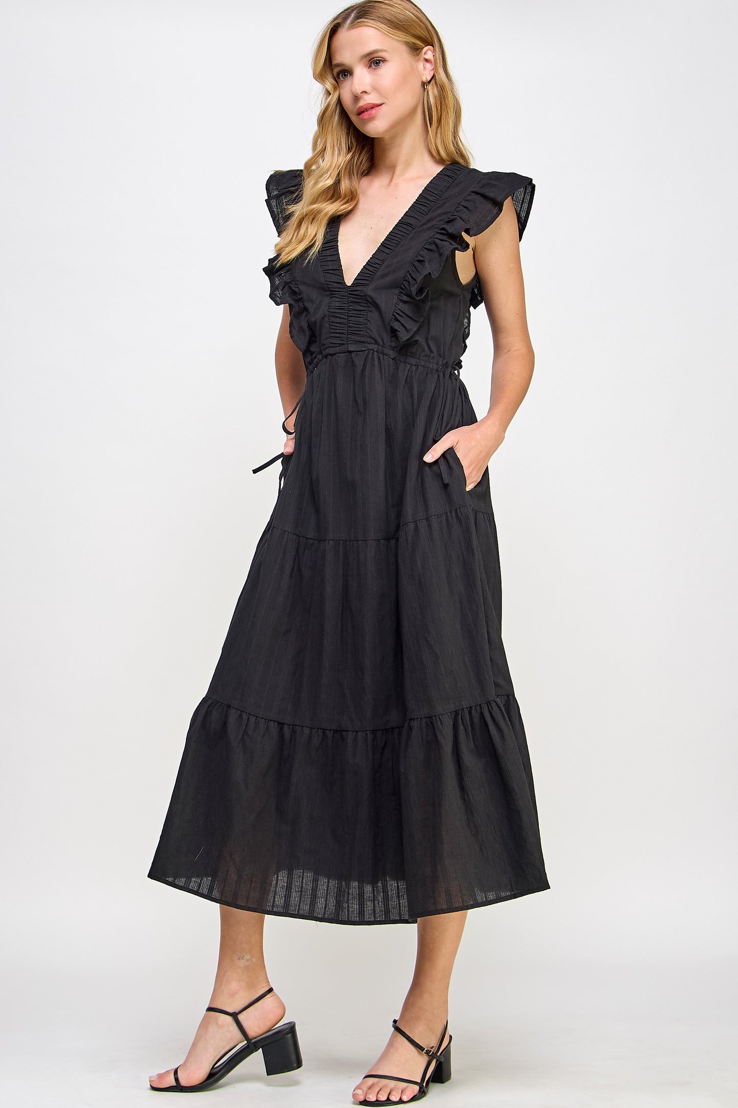 Bella Sleeveless Tiered Maxi Dress