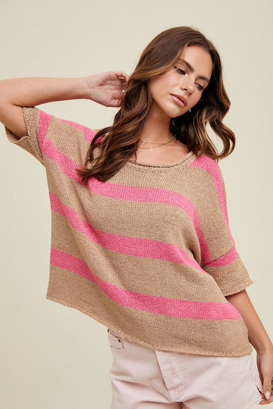 Hartley Striped Knit Sweater