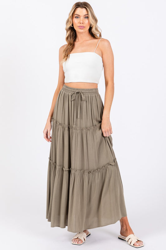 Madison Tiered Maxi Skirt