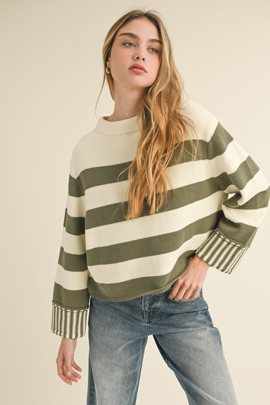 Olivia Striped Knit Sweater